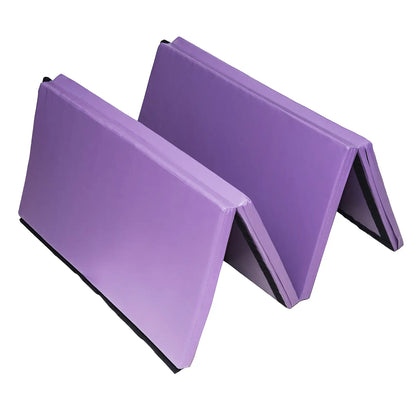 4'x8'x2" Folding Tumbling Mat, Exercise Mat for Yoga, MMA, Purple Gymnastics Mats at Gallery Canada