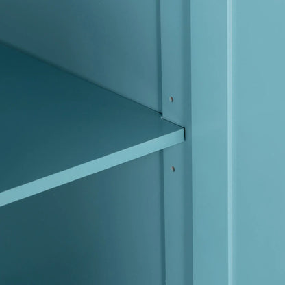 Rolling Kitchen Island with Storage, Drop Leaf, Rubber Wood Top, Light Blue Kitchen Islands & Kitchen Carts at Gallery Canada