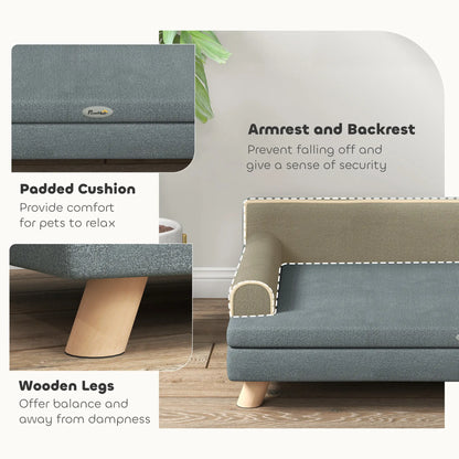 Elevated Dog Sofa Bed, Medium & Large, Dark Grey Dog Sofas at Gallery Canada