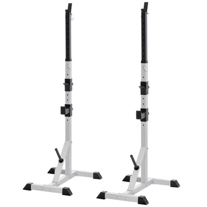 2-Piece Barbell Rack, 53.5"-69.3" Adjustable, 440LBS Capacity Power Towers at Gallery Canada