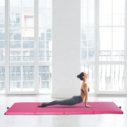 4'x10'x2'' Folding Gymnastics Mat, For Yoga MMA Martial Arts, Pink Gymnastics Mats at Gallery Canada