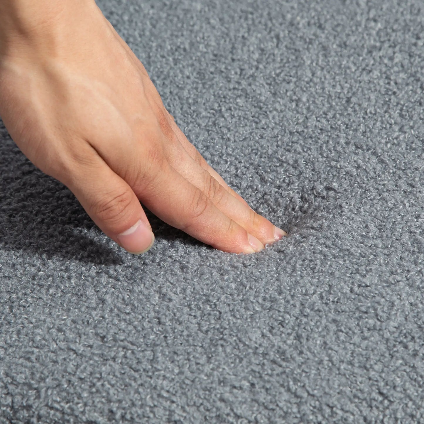 4 Pc Kitchen Chairs, Modern Dining, Berber Fleece Upholstery, Steel Legs, Grey Dining Chairs at Gallery Canada