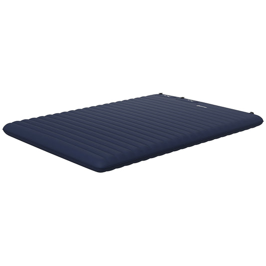 Double Size Air Bed with Built-in Foot Pump and Carry Bag, Blue