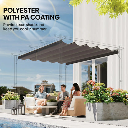 8.5' x 11.5' Pergola Canopy Replacement, Fit 10' x 13' Frame, Light Grey Gazebo Canopy Replacement at Gallery Canada