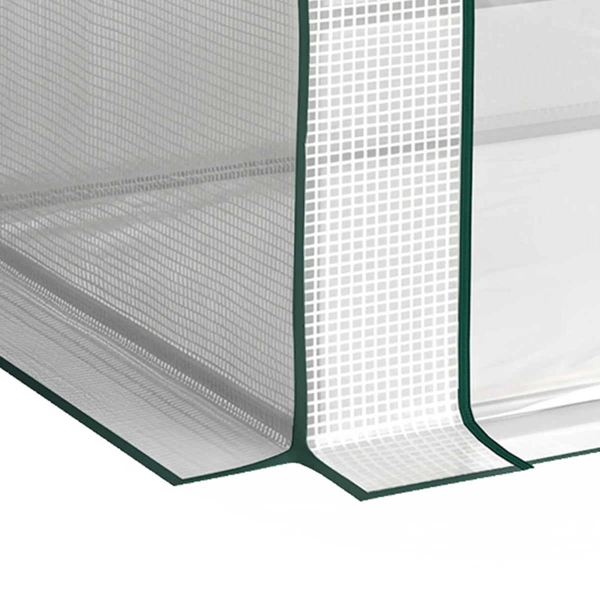6' x 3' x 3' Portable Mini Greenhouse, 2 PE Covers, Steel Frame, White Mini Greenhouses at Gallery Canada