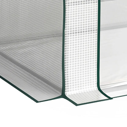 6' x 3' x 3' Portable Mini Greenhouse, 2 PE Covers, Steel Frame, White Mini Greenhouses at Gallery Canada