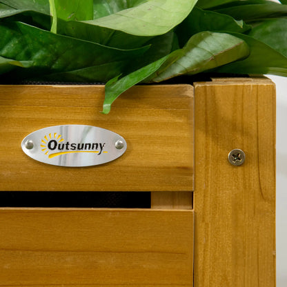 Raised Garden Bed, Folding Side Table, Elevated Wood Planter Box, Patio, Balcony Raised Garden Beds at Gallery Canada