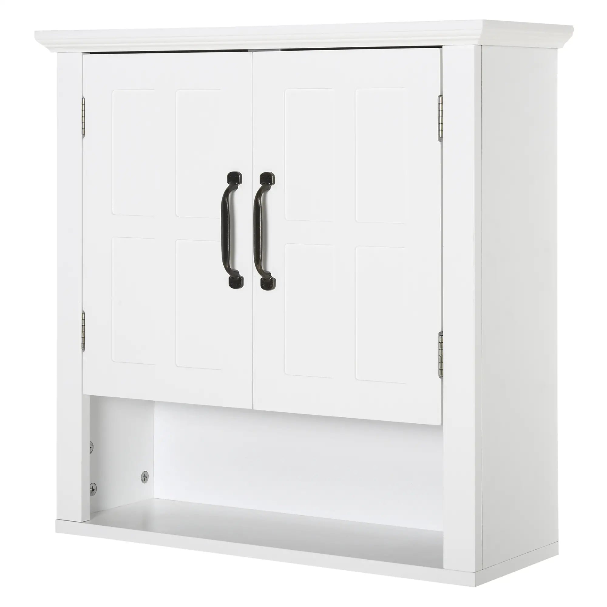 Wall Mount Bathroom Cabinet, 2 Doors, Adjustable Shelf, White Wall Mounted Cabinets at Gallery Canada