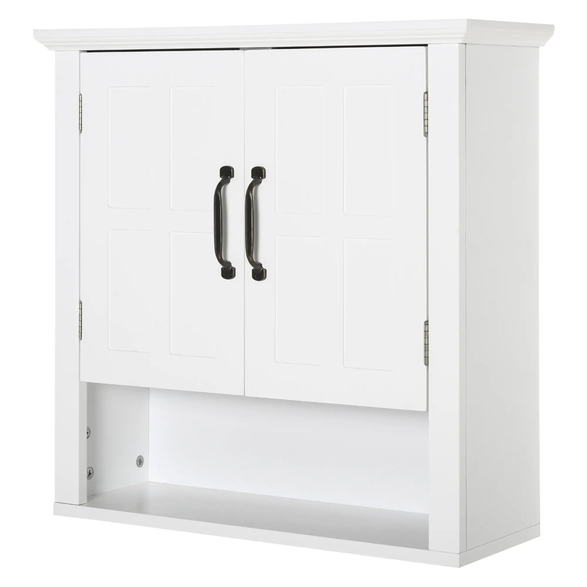 Wall Mount Bathroom Cabinet, 2 Doors, Adjustable Shelf, White Wall Mounted Cabinets at Gallery Canada