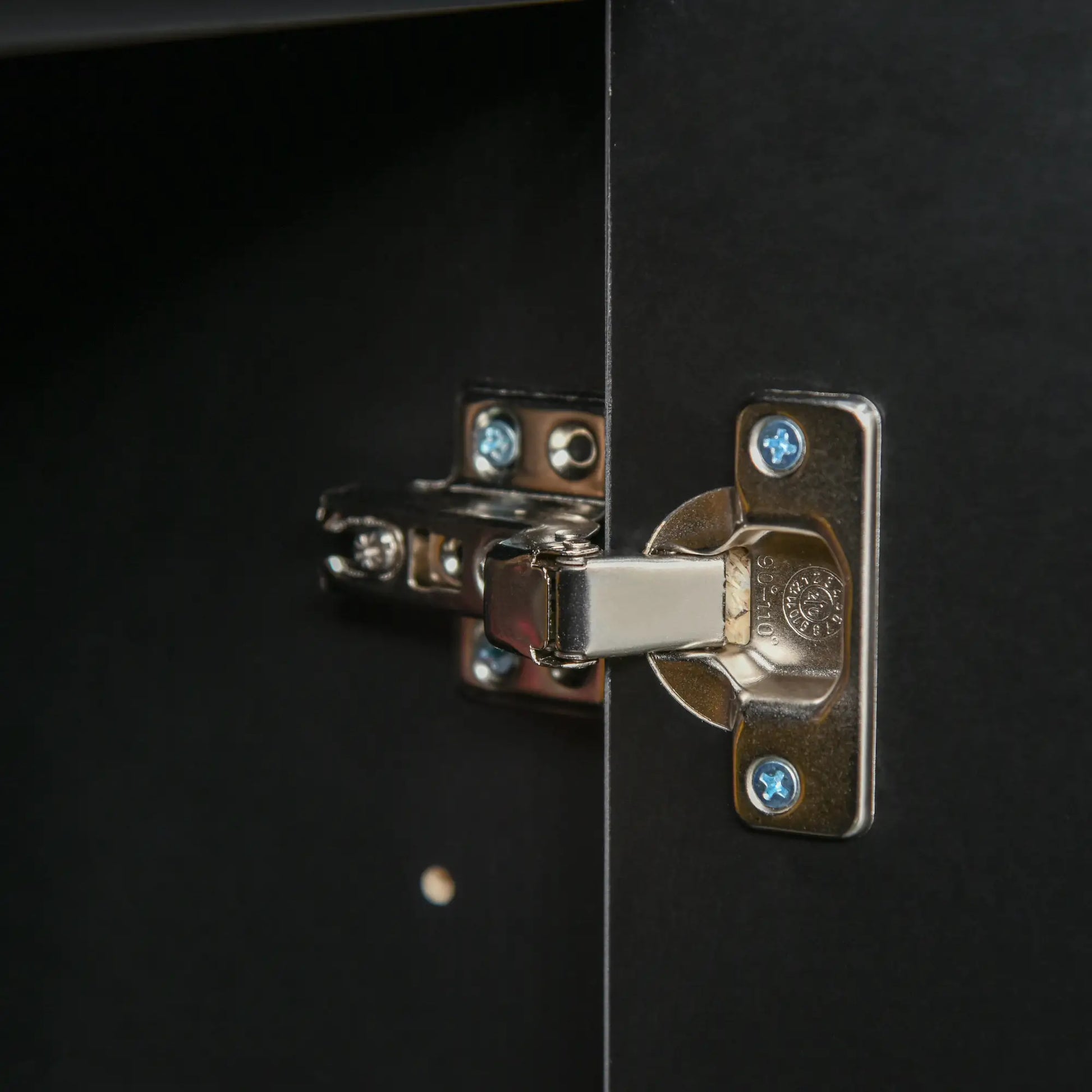 High Gloss Buffet Sideboard, 2 Drawers, 2 Doors, Adjustable Shelf, Black Bar Cabinets at Gallery Canada