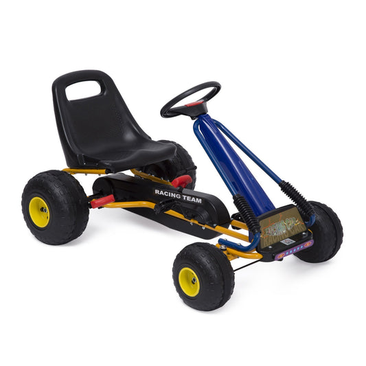 Pedal Go Kart Racing Style Children Ride On Car Outdoor Racer Adjustable Seat - Gallery Canada