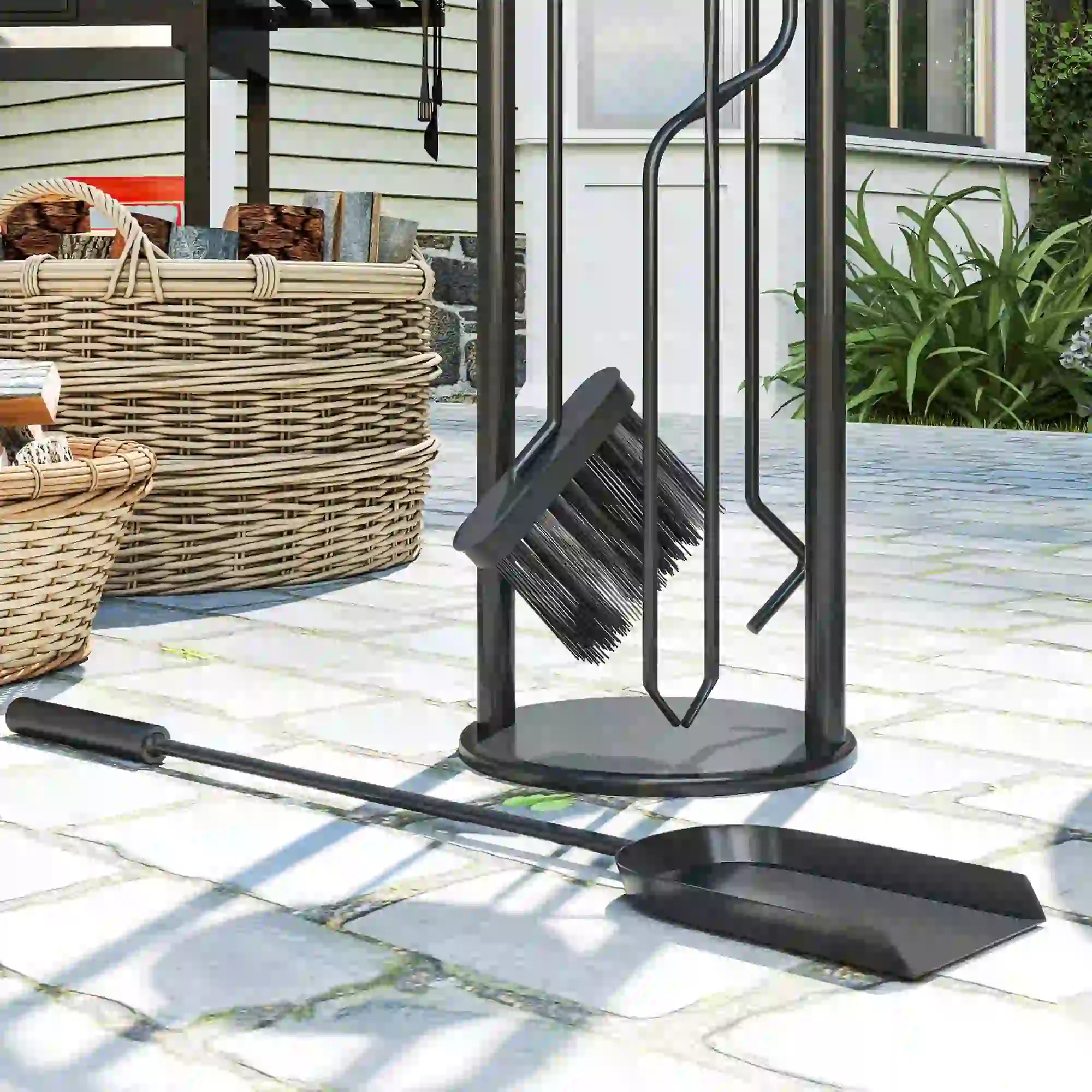 Fireplace Tools Set, 5 Pieces, Black Fireplaces & Accessories at Gallery Canada