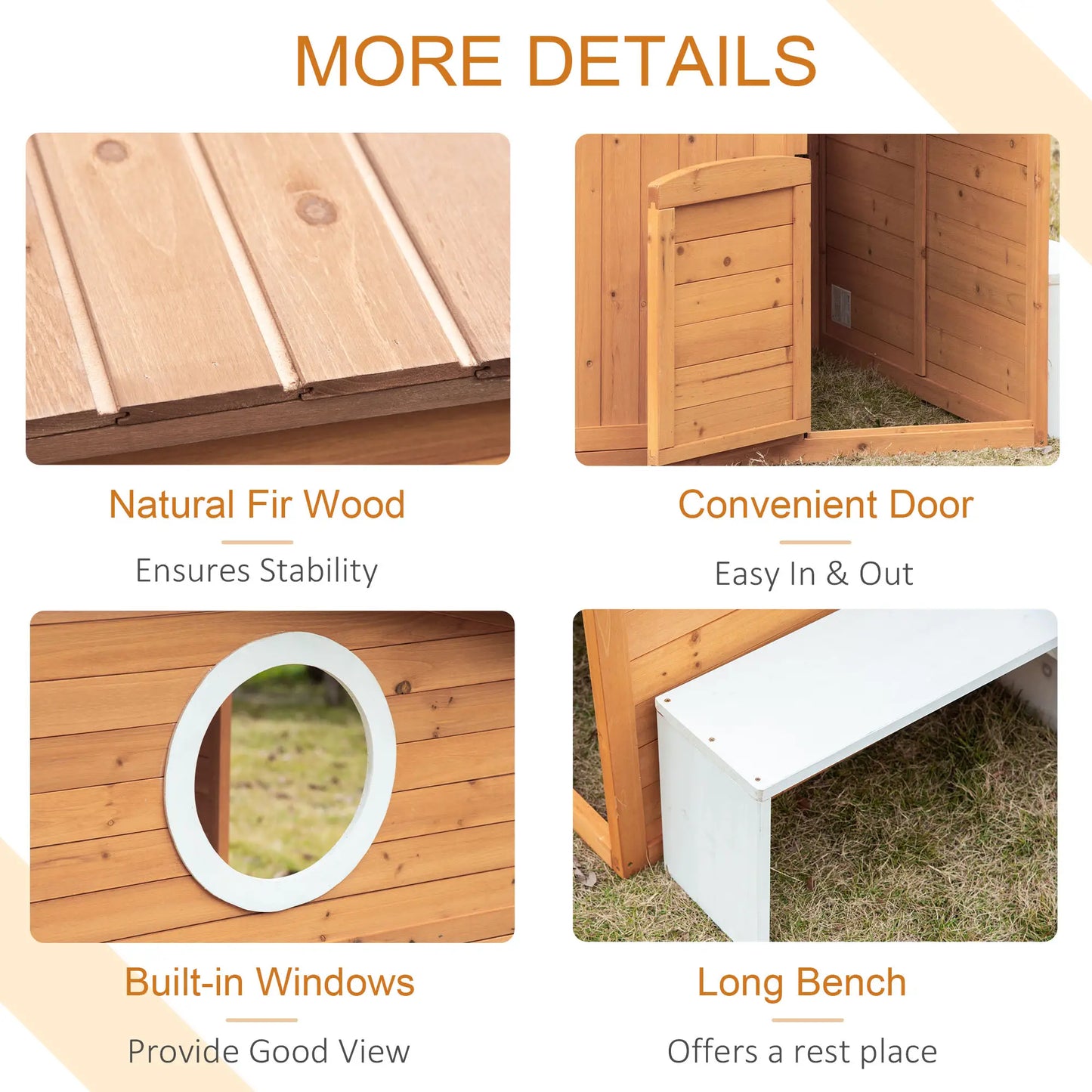 Wooden Kids Playhouse with Door, Windows & Mailbox, Yellow Play Houses at Gallery Canada