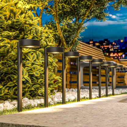 8 Pack Solar Garden Lights, Auto On/Off, IP44, Driveway, Walkway, Yard Solar Post Lamps at Gallery Canada