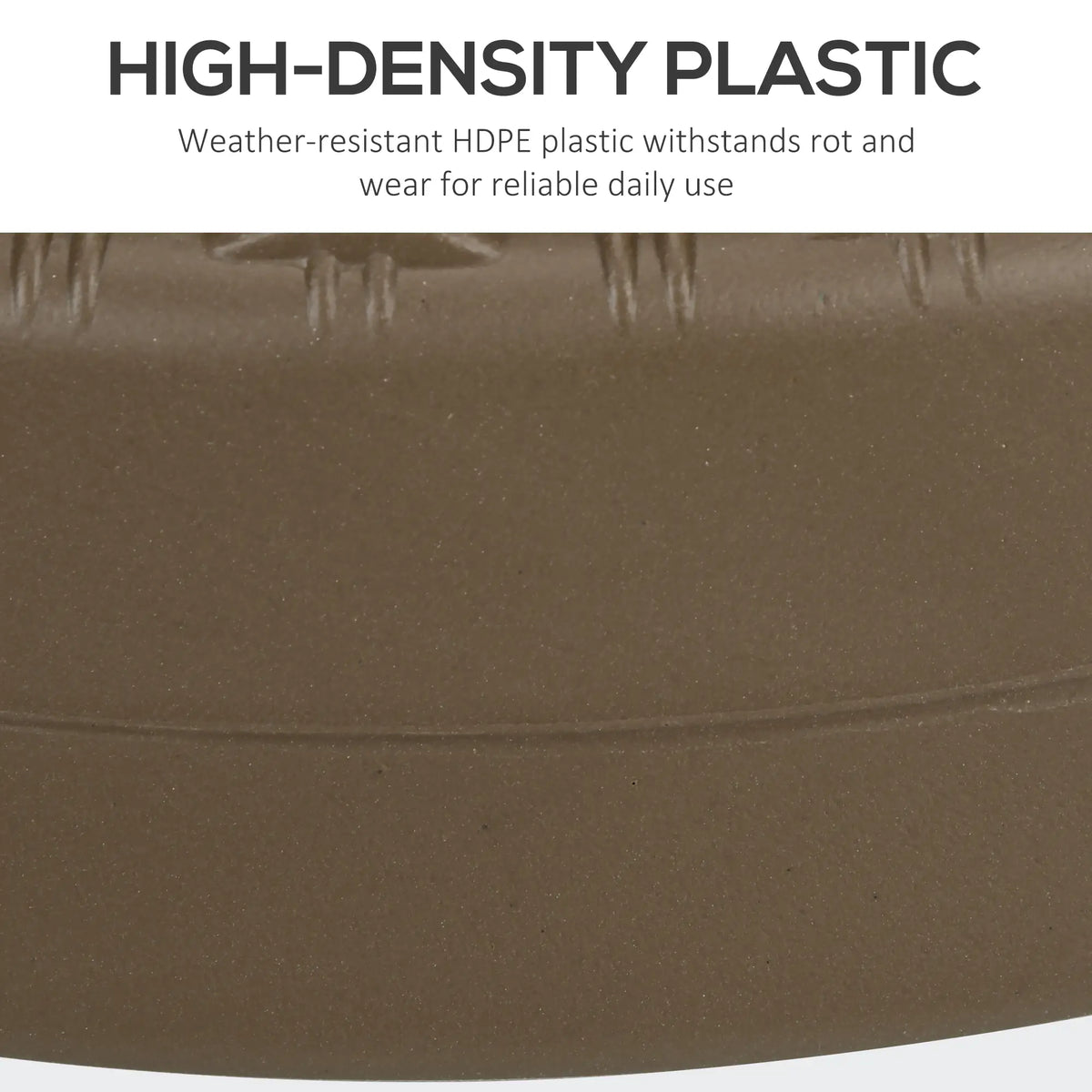Heavy Duty Fillable Umbrella Base, Round Parasol Stand, Brown Umbrella Bases at Gallery Canada