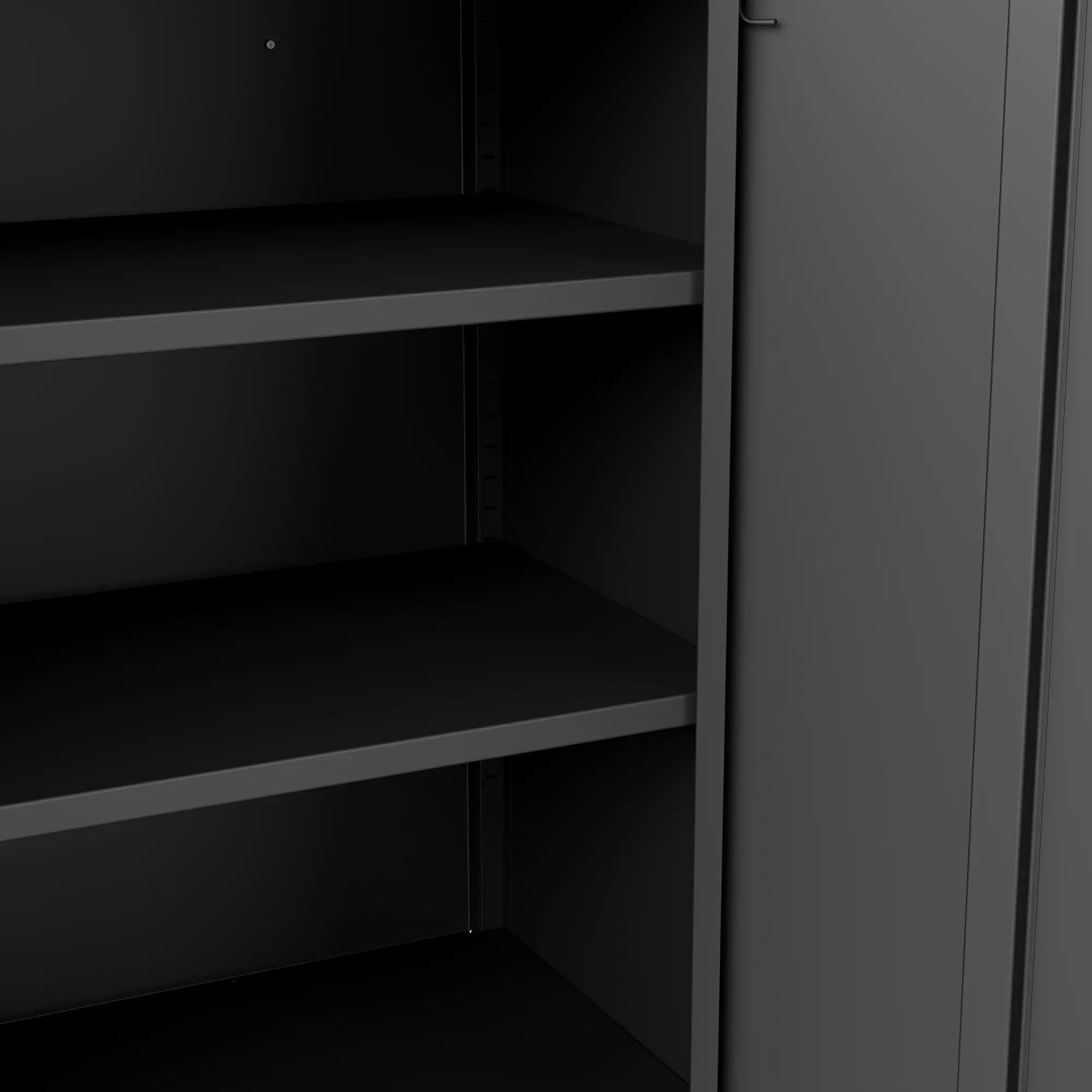 Office Storage Cabinet with Lock, Adjustable Shelves, Black Office Cabinets & Cupboards at Gallery Canada