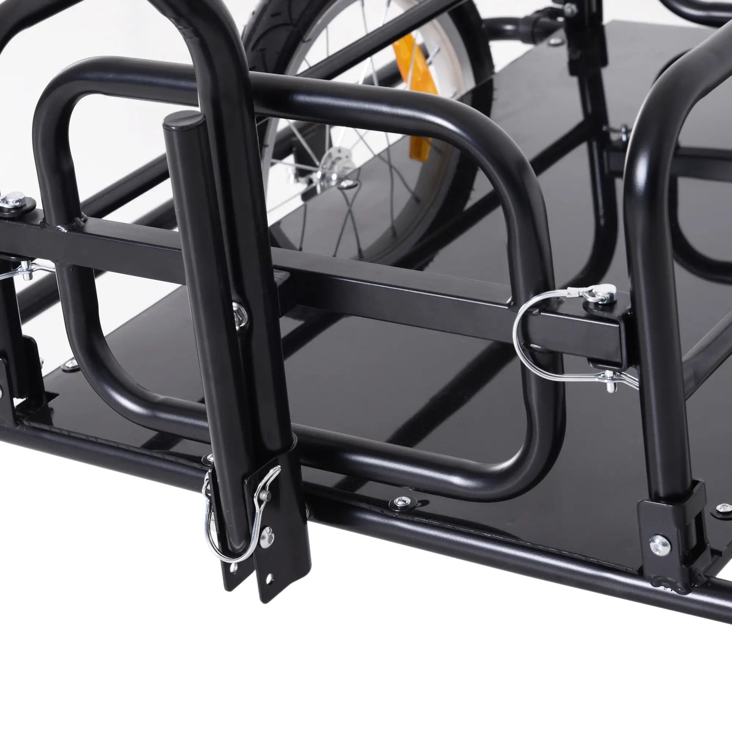 Folding Bicycle Cargo Trailer, Bike Cart Carrier, Hitch, Black Bike Cargo Trailers at Gallery Canada