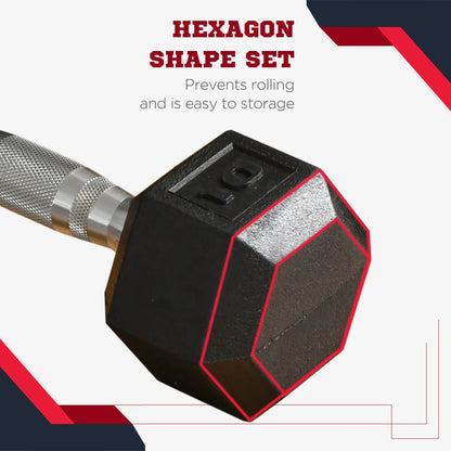 Rubber Dumbbells, 20lbs Total, 10lbs Each, Home Gym, Black Dumbbells & Barbells at Gallery Canada