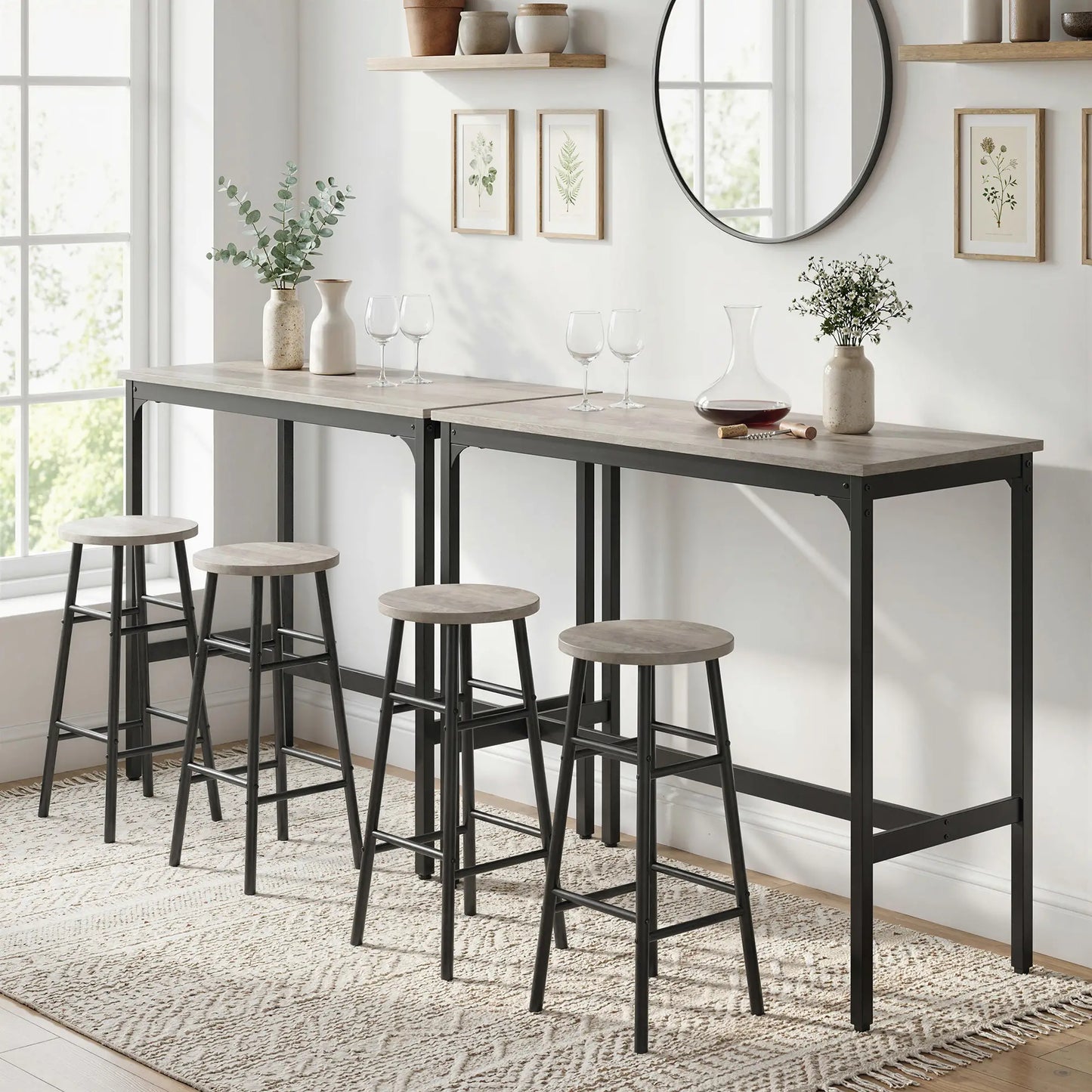 Counter Height Bar Table And Chairs Set, 3-Piece, For 2 Bar Sets at Gallery Canada