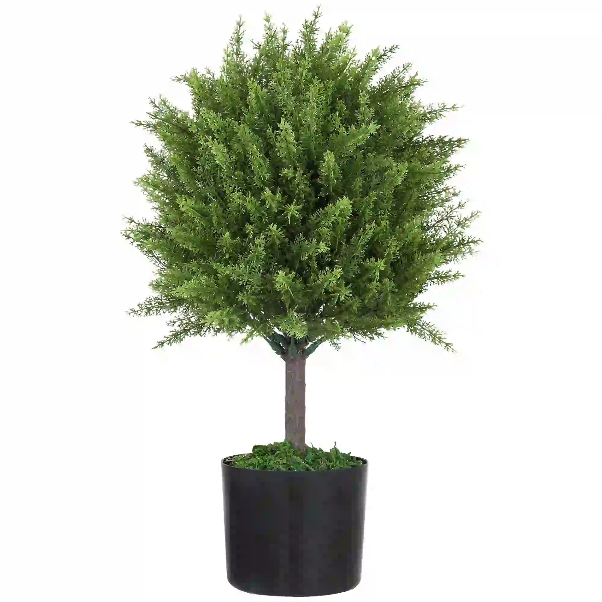 Artificial Cedar Topiary Trees In Pots, Indoor Outdoor Decor, Green Artificial Trees at Gallery Canada