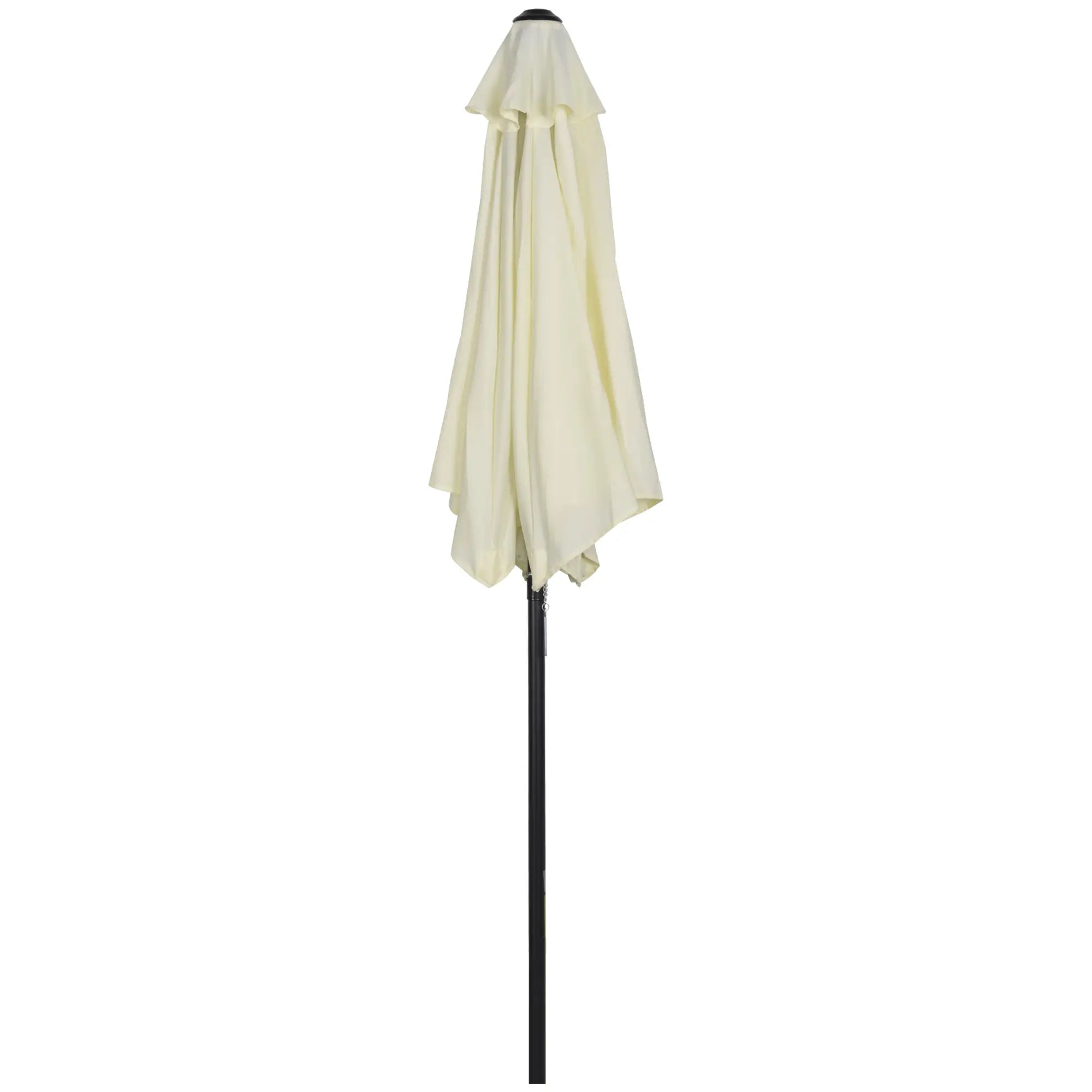 6.6FT Patio Umbrella, 6 Ribs, Cream White Sun Umbrellas Cream at Gallery Canada