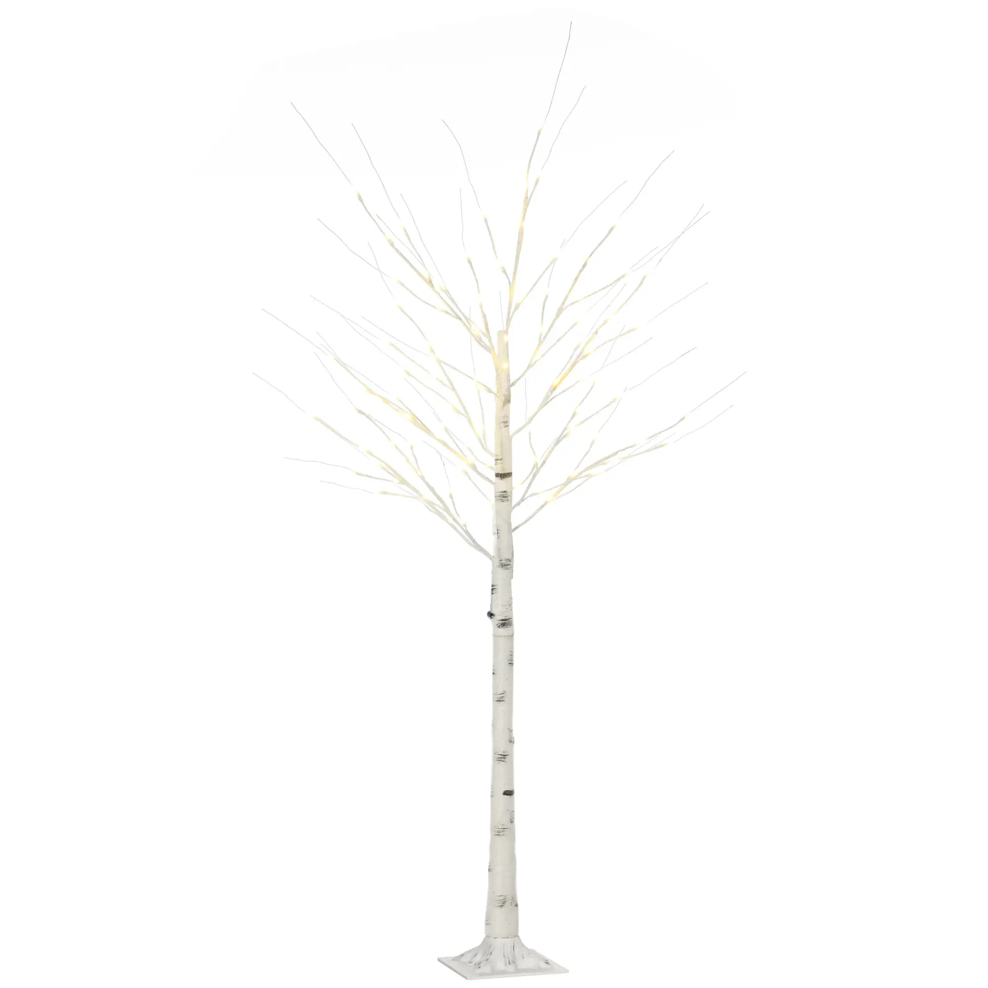 6 ft Pre-Lit LED Artificial Birch Tree, Indoor Outdoor Use Artificial Tree at Gallery Canada