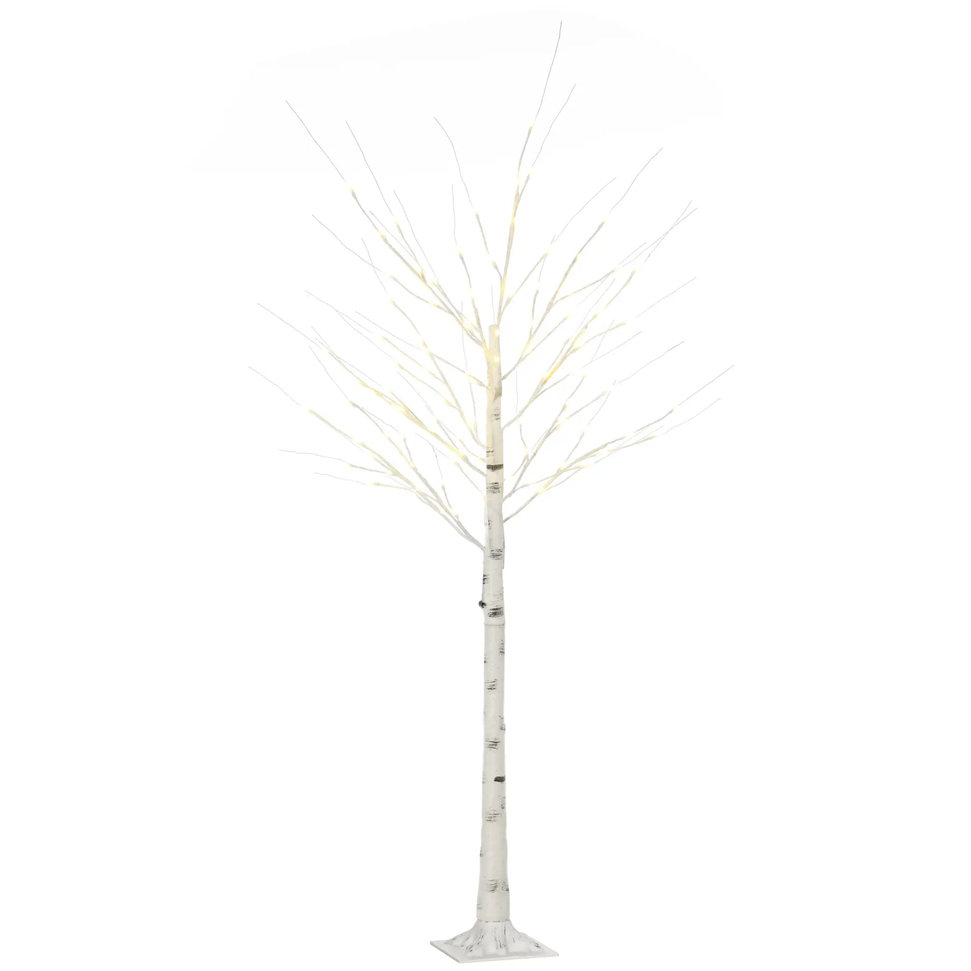 6 ft Pre-Lit LED Artificial Birch Tree, Indoor Outdoor Use Artificial Tree at Gallery Canada