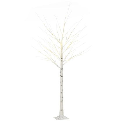 6 ft Pre-Lit LED Artificial Birch Tree, Indoor Outdoor Use Artificial Tree at Gallery Canada