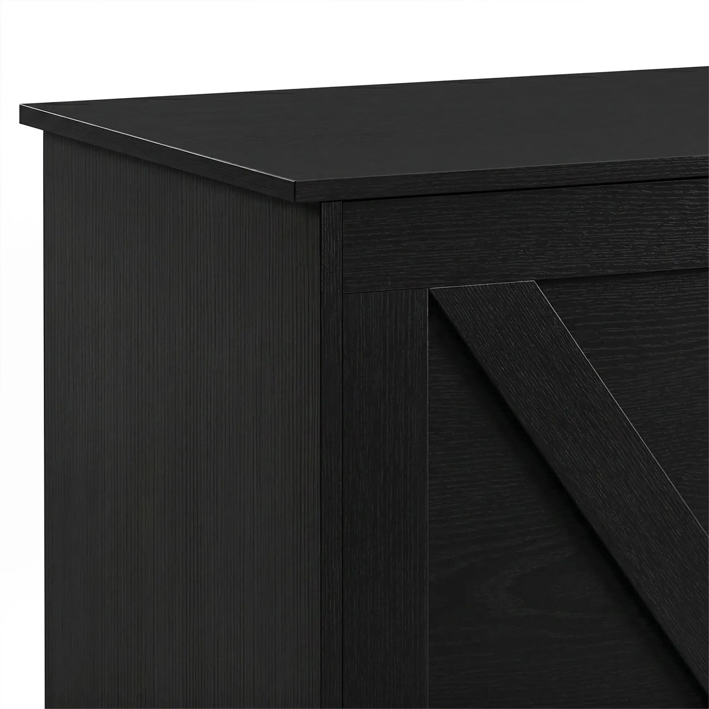 39.4 In Storage Chest With 2 Safety Hinges, White Wood Grain, White