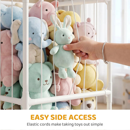 Stuffed Animal Storage Organizer, Waterproof Bottom, 47x47x132cm, no color