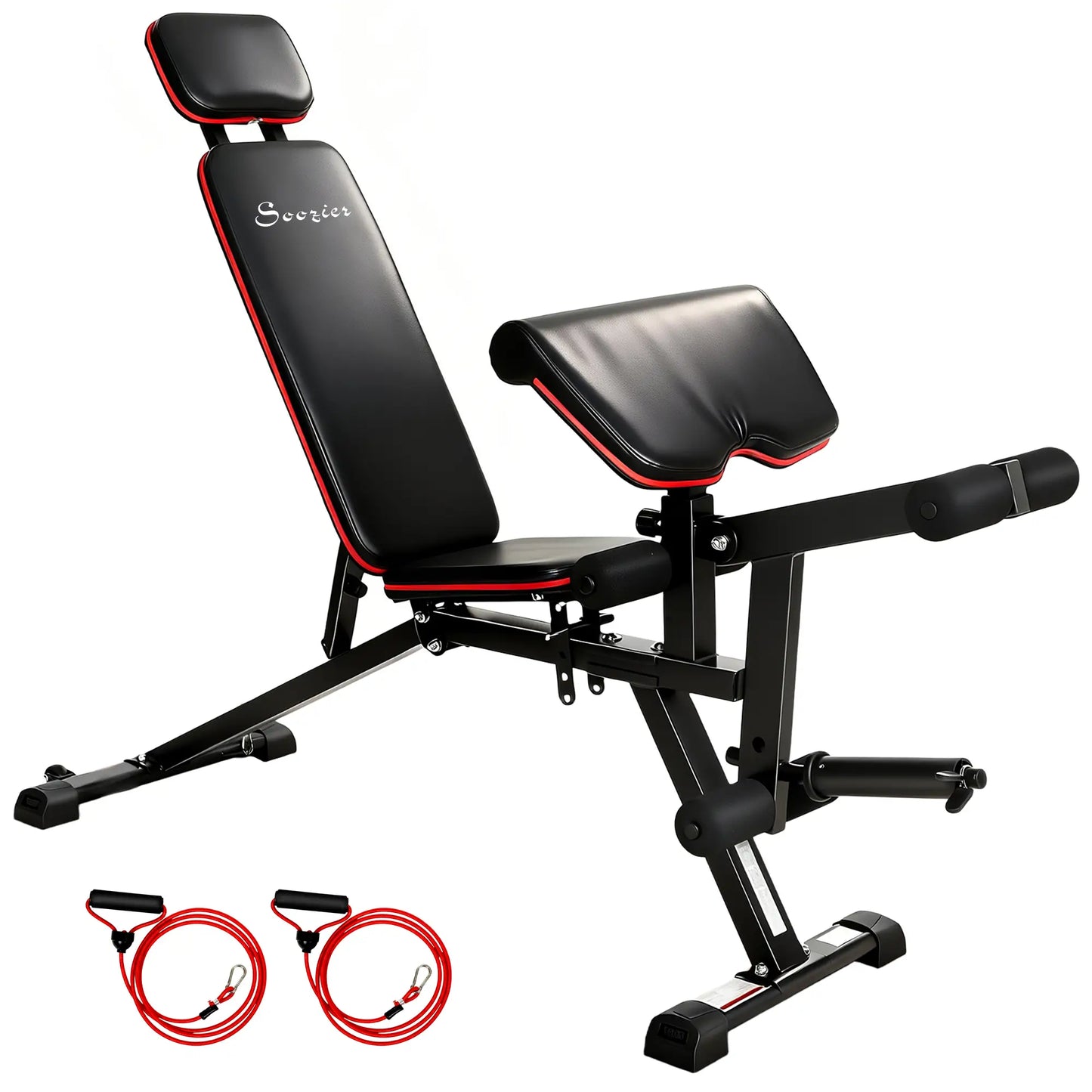 Adjustable Weight Bench With Wheels, 926LBS Load, Leg Extension, Preacher Curl Weight Benches at Gallery Canada