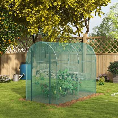 Galvanized Steel Crop Cage, Plant Protection Tent, 4' x 8', Green Walk In Greenhouses at Gallery Canada
