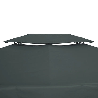 13' x 10' Gazebo Replacement Canopy, 2 Tier Top UV Cover, Grey Gazebo Canopy Replacement at Gallery Canada