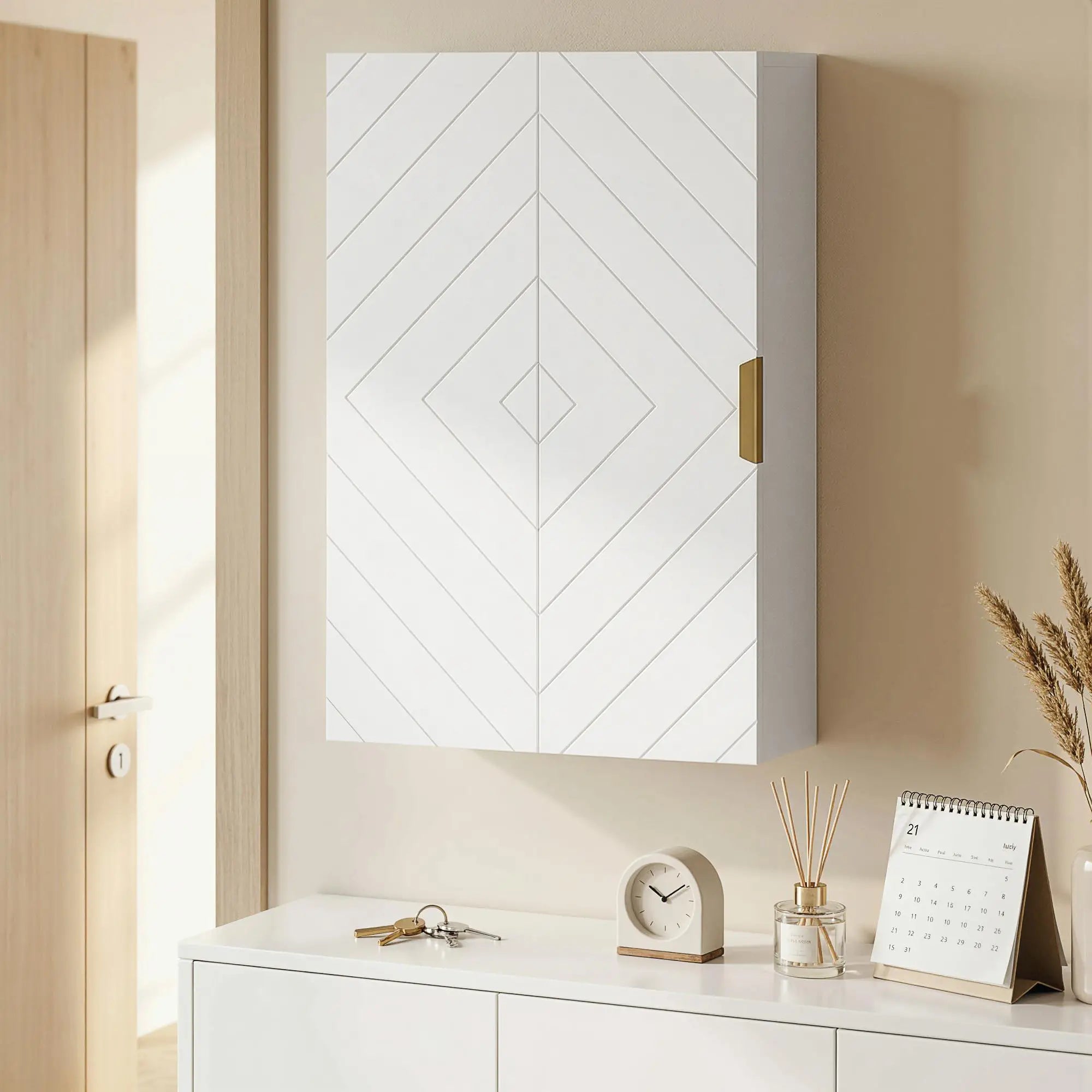 Modern Bathroom Medicine Cabinet, Adjustable Shelves, Single Door Bathroom Cabinets at Gallery Canada