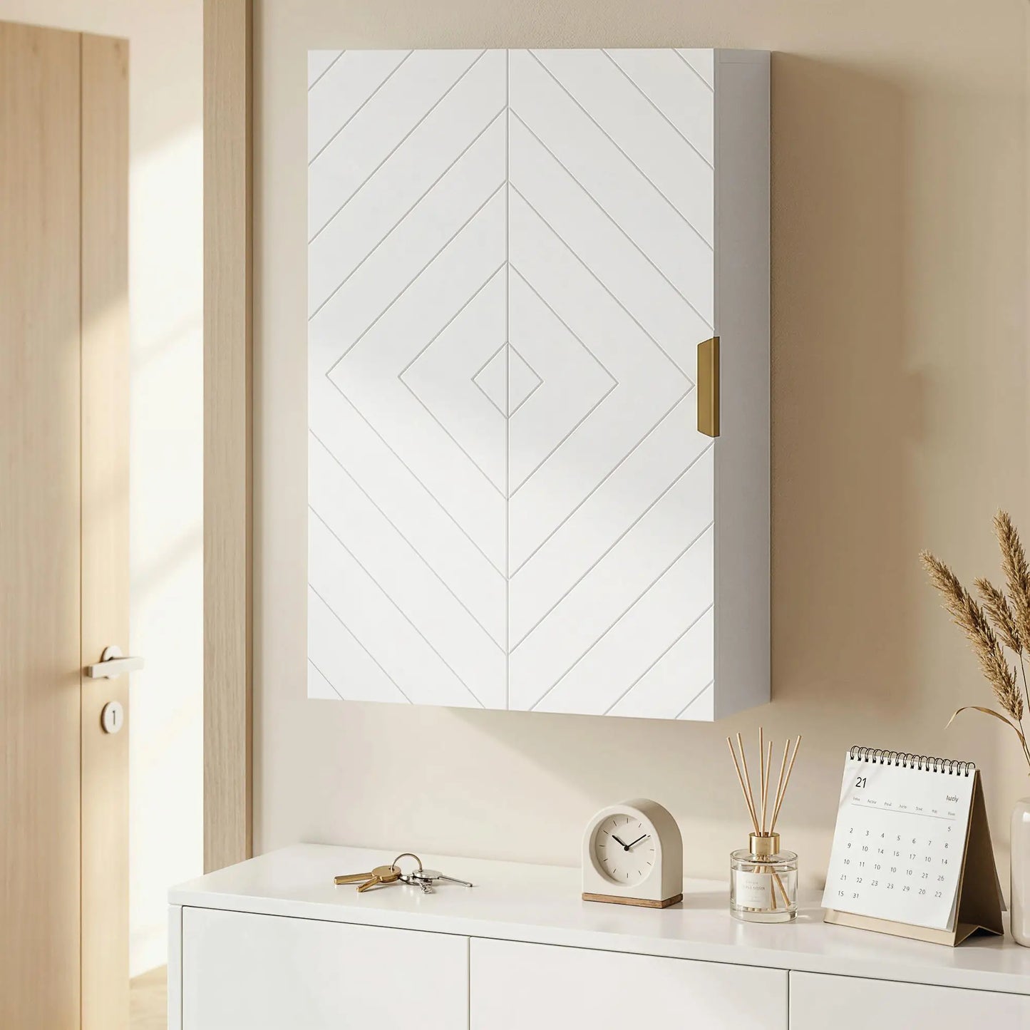 Modern Bathroom Medicine Cabinet, Adjustable Shelves, Single Door Bathroom Cabinets at Gallery Canada