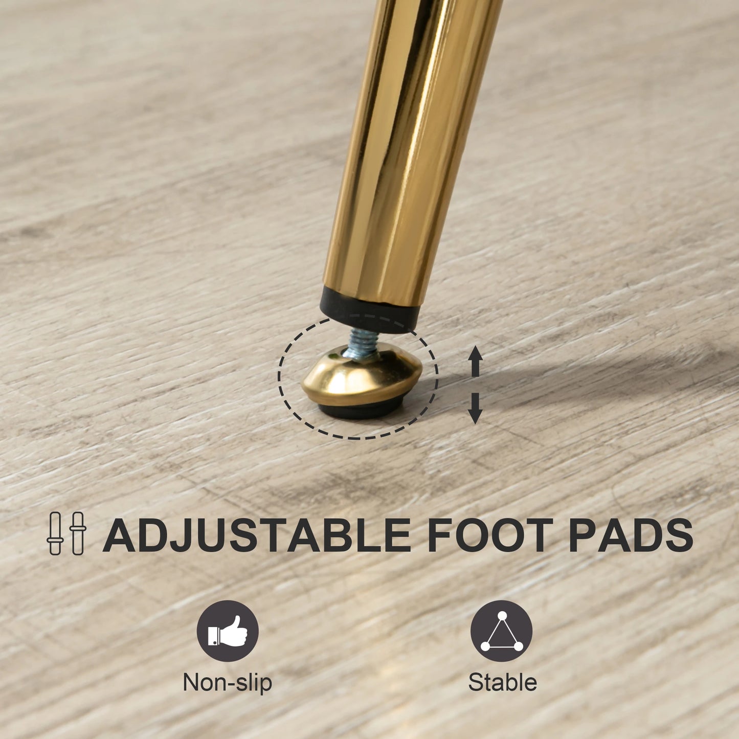 Modern Accent Chair, Velvet-Touch Fabric Leisure Club Chair with Gold Metal Legs for Bedroom, Grey Accent Chairs at Gallery Canada