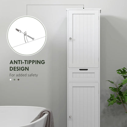 Freestanding Bathroom Cabinet with Drawer and 2 Doors, Tall Bathroom Cupboard for Kitchen, Study, Living Room Bathroom Cabinets at Gallery Canada