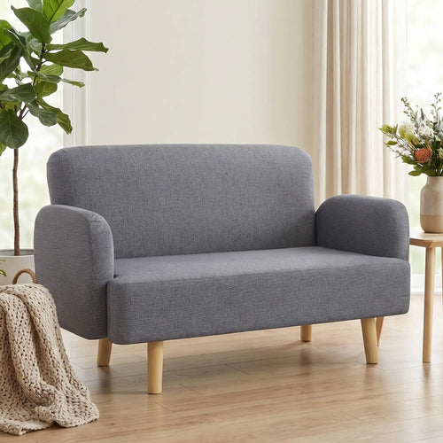 Velvet Fabric 2 Seater Sofa, Small Loveseat 8.3
