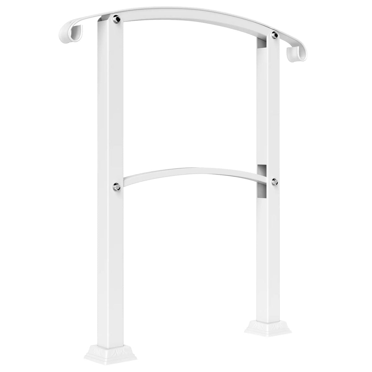 Outdoor Step Handrails, Porch Deck Railing, White Metal Stair Railing, White Garden Decor White at Gallery Canada