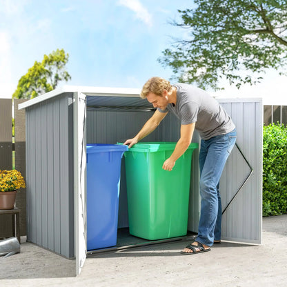 5' x 3' Metal Garden Storage Shed, Tool House With Double Doors Sheds at Gallery Canada