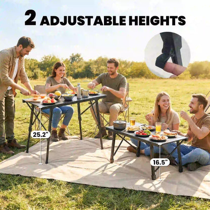 Heavy Duty Folding Picnic Table, Removable Plates, Non-Slip Feet Picnic Tables & Camping Chairs at Gallery Canada