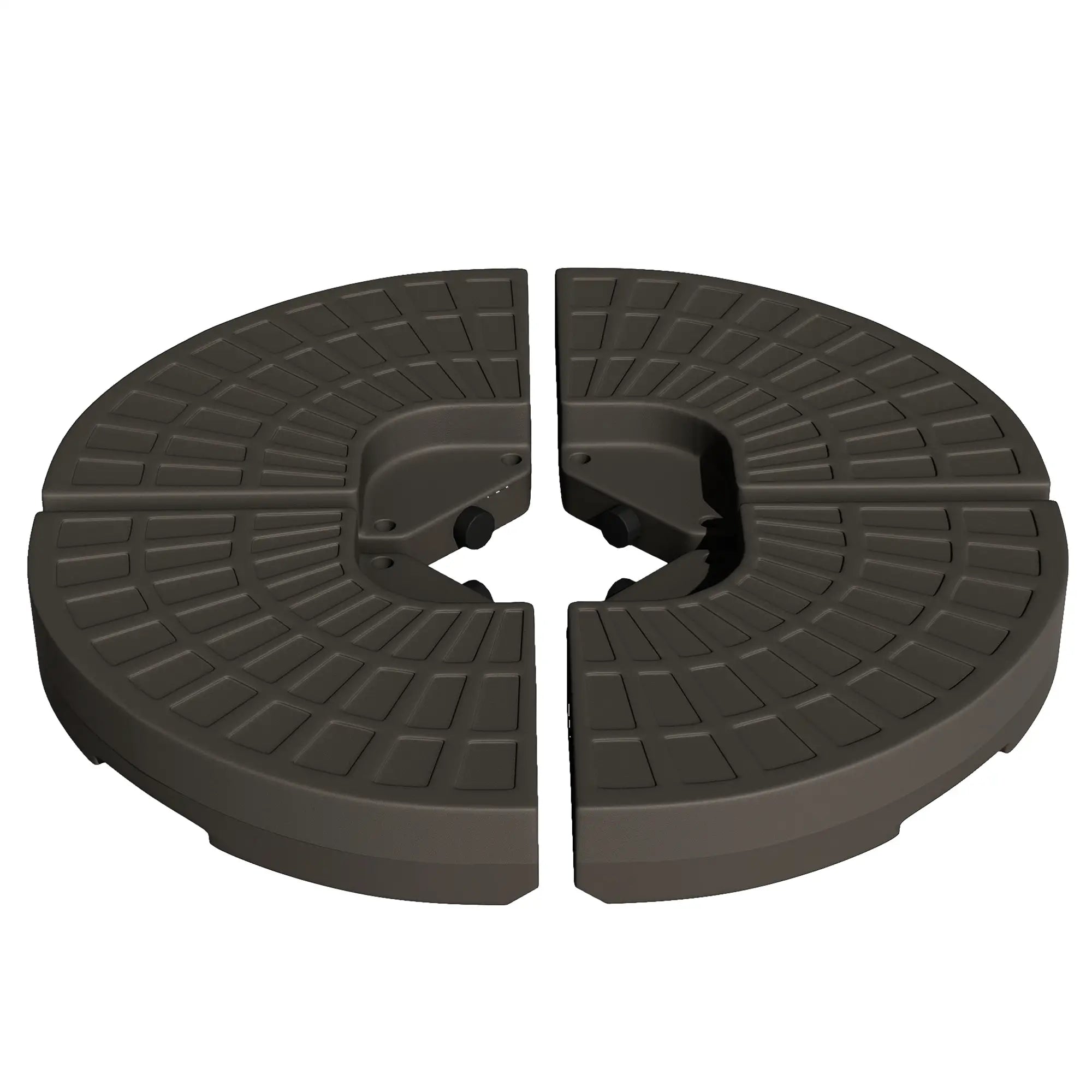 4-Piece Cantilever Offset Patio Umbrella Stand, Water & Sand Filled Base Umbrella Bases at Gallery Canada