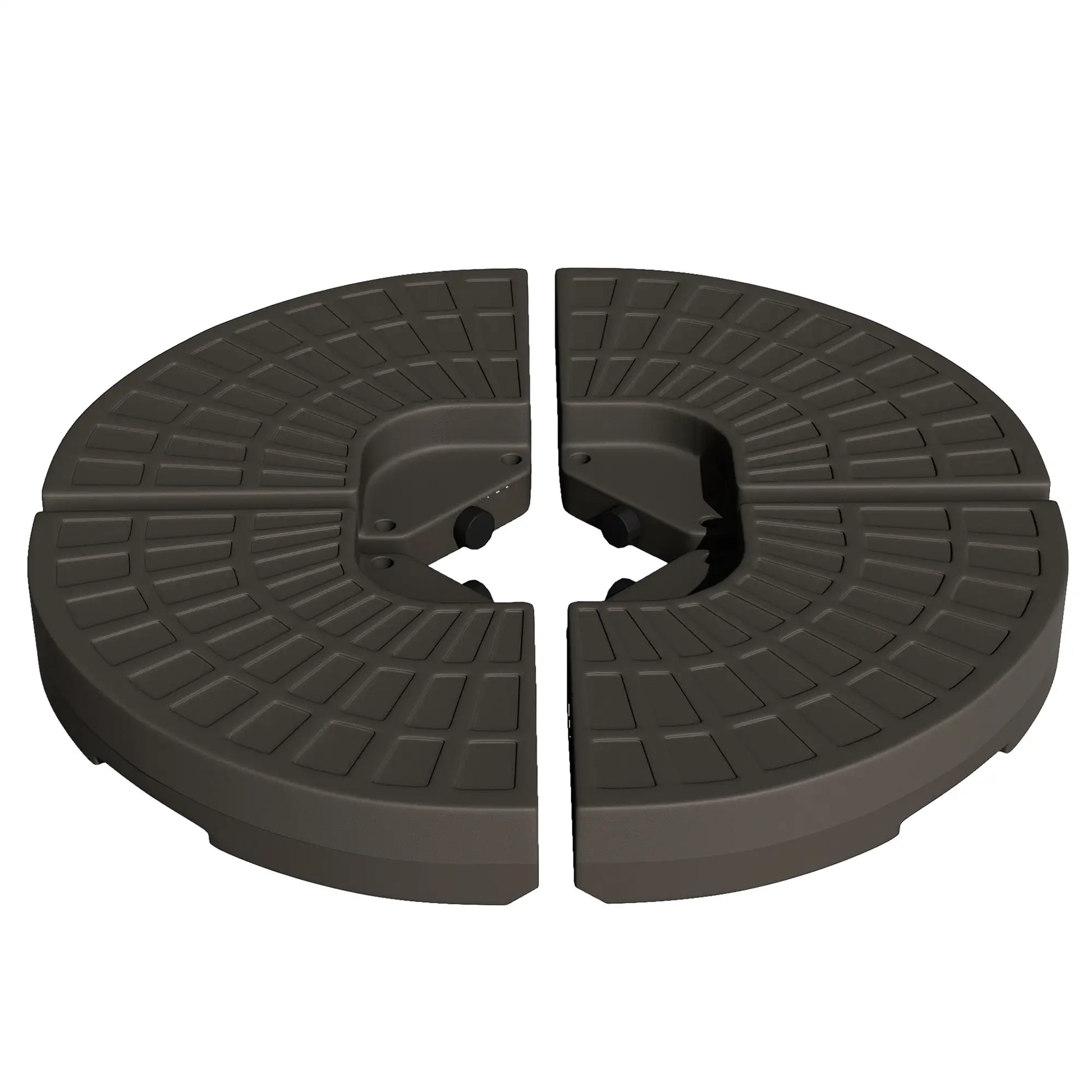 4-Piece Cantilever Offset Patio Umbrella Stand, Water & Sand Filled Base Umbrella Bases at Gallery Canada