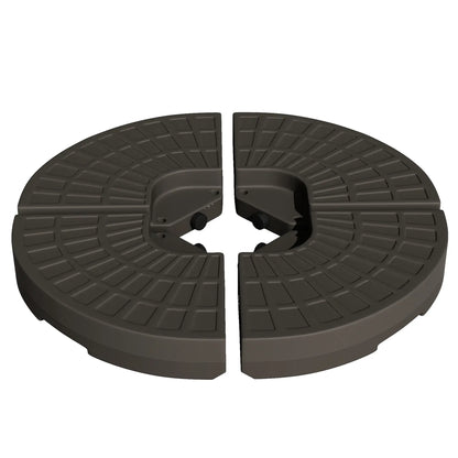 4-Piece Cantilever Offset Patio Umbrella Stand, Water & Sand Filled Base Umbrella Bases at Gallery Canada