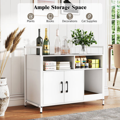 Hidden Cat Washroom with Double Doors and Scratch Cardboard, Off White Cat Houses at Gallery Canada