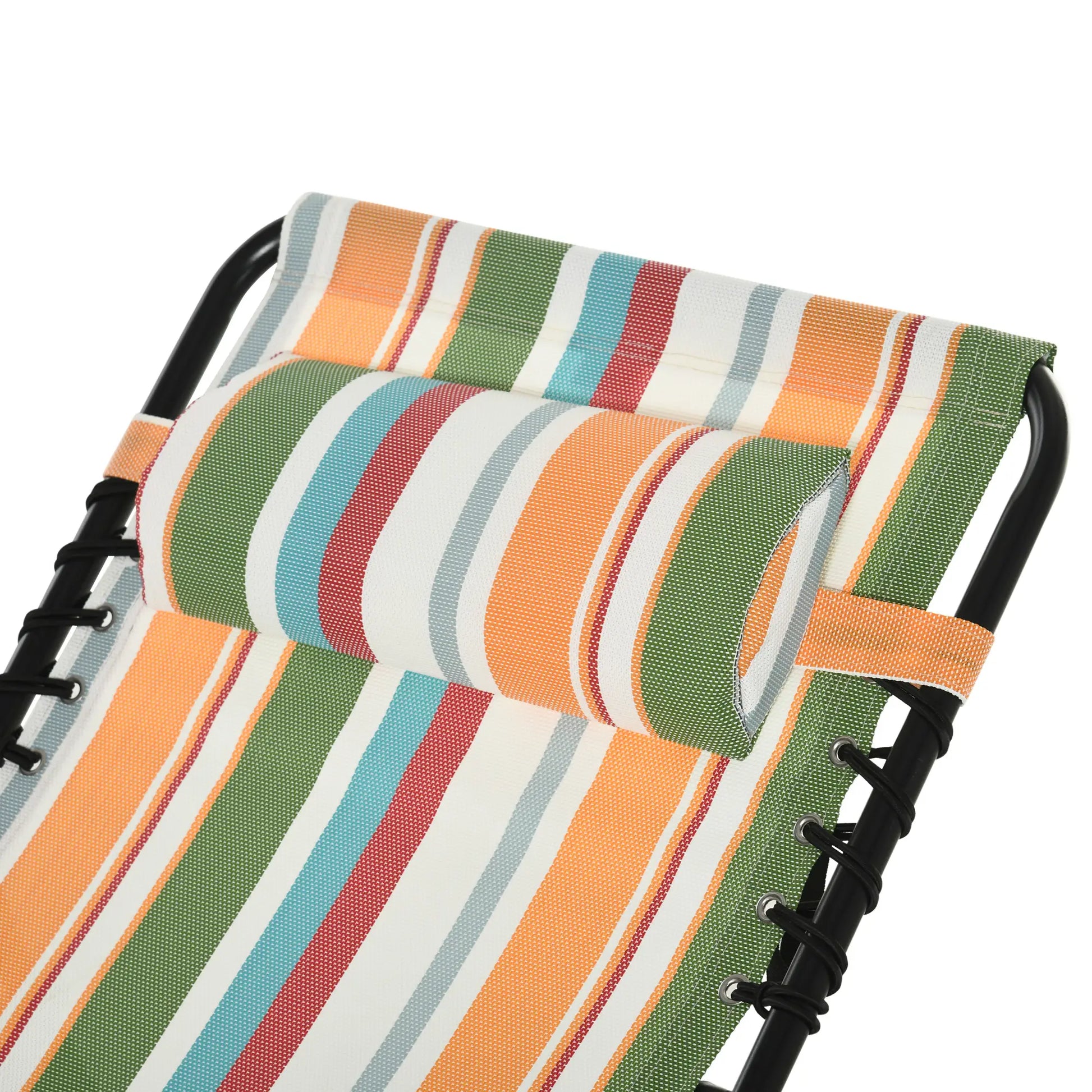 Outdoor Folding Lounge Chair, 4-Level Adjustable, Tanning Chair, Multicoloured Lounger Chairs at Gallery Canada