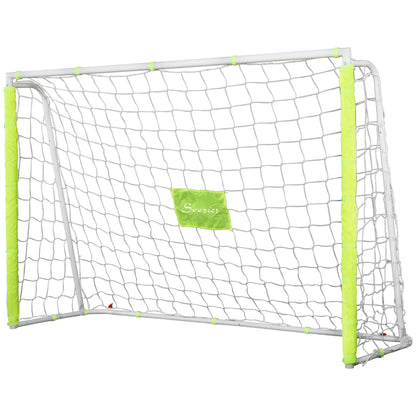 6ft x 4ft Soccer Goal Net, Metal Frame, PE Mesh, Ground Stakes, Yellow Football at Gallery Canada