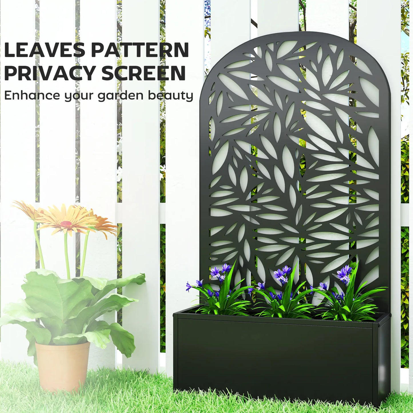 Metal Garden Bed with Trellis for Climbing Plants Galvanized Planter Boxes at Gallery Canada