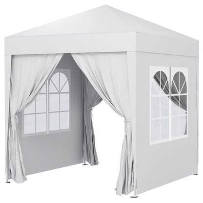 6.6'x6.6' Pop Up Canopy Tent, Instant Sun Shelter Gazebo, White