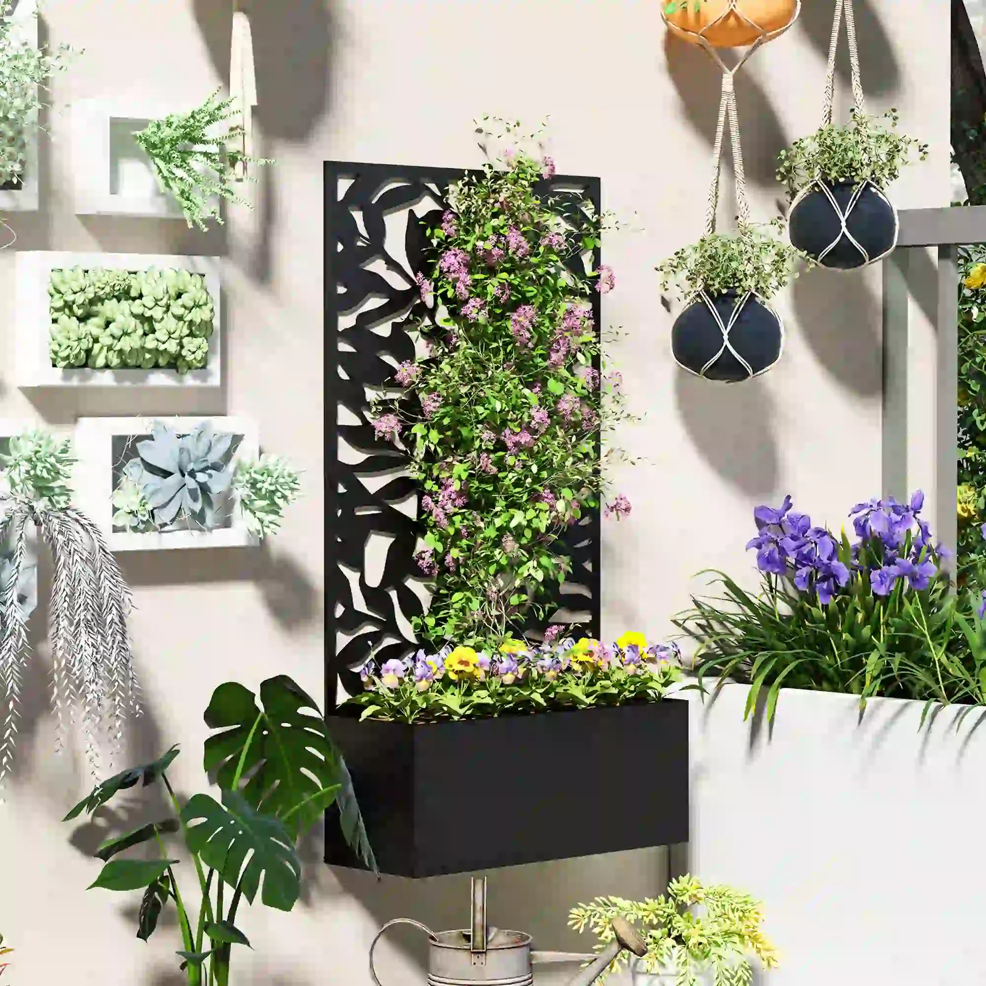 Raised Garden Bed With Trellis, 24